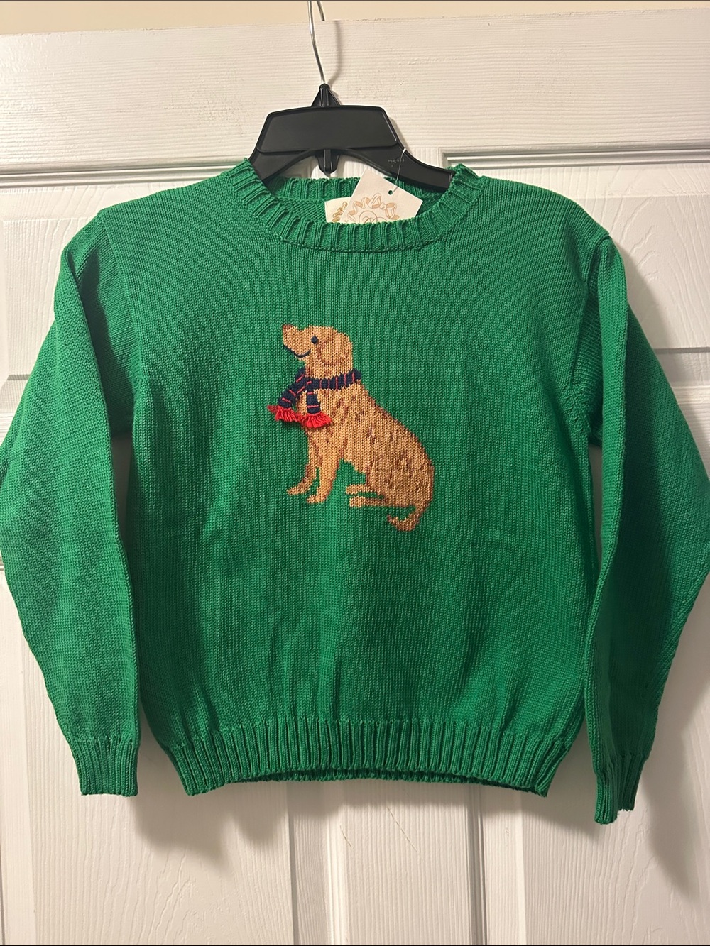 Brand New Vintage The Beaufort Bonnet Company Dachshund Sweater - Green - Size 8